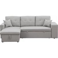 ECKSOFA axel Hellgrau - Hellgrau, Textil (146/233cm) - Habitat Garten