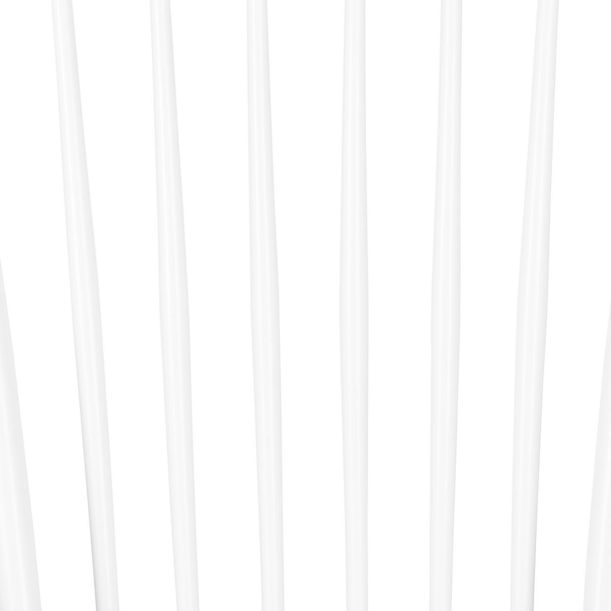 STUHL 2er-Set Gummibaumholz Weiß Burges - Weiß, Holz (51/92/46cm) - Beliani