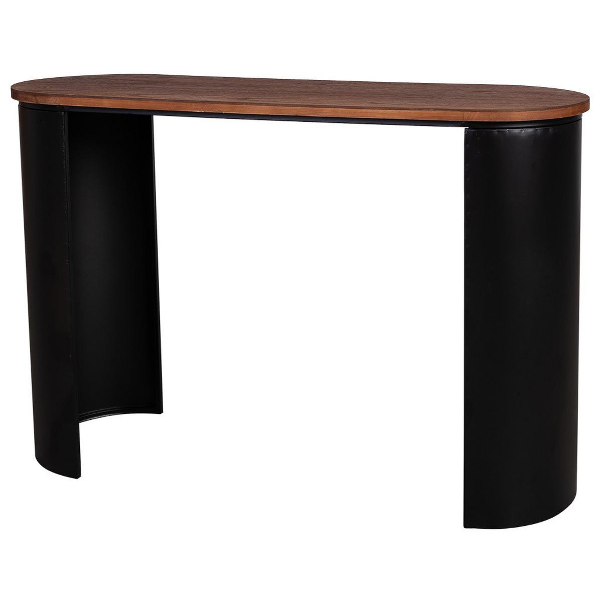 KONSOLENTISCH aus Holz, schwarz, 120x40x80cm - Schwarz, Holz (40/120/79cm) - Wanderlust