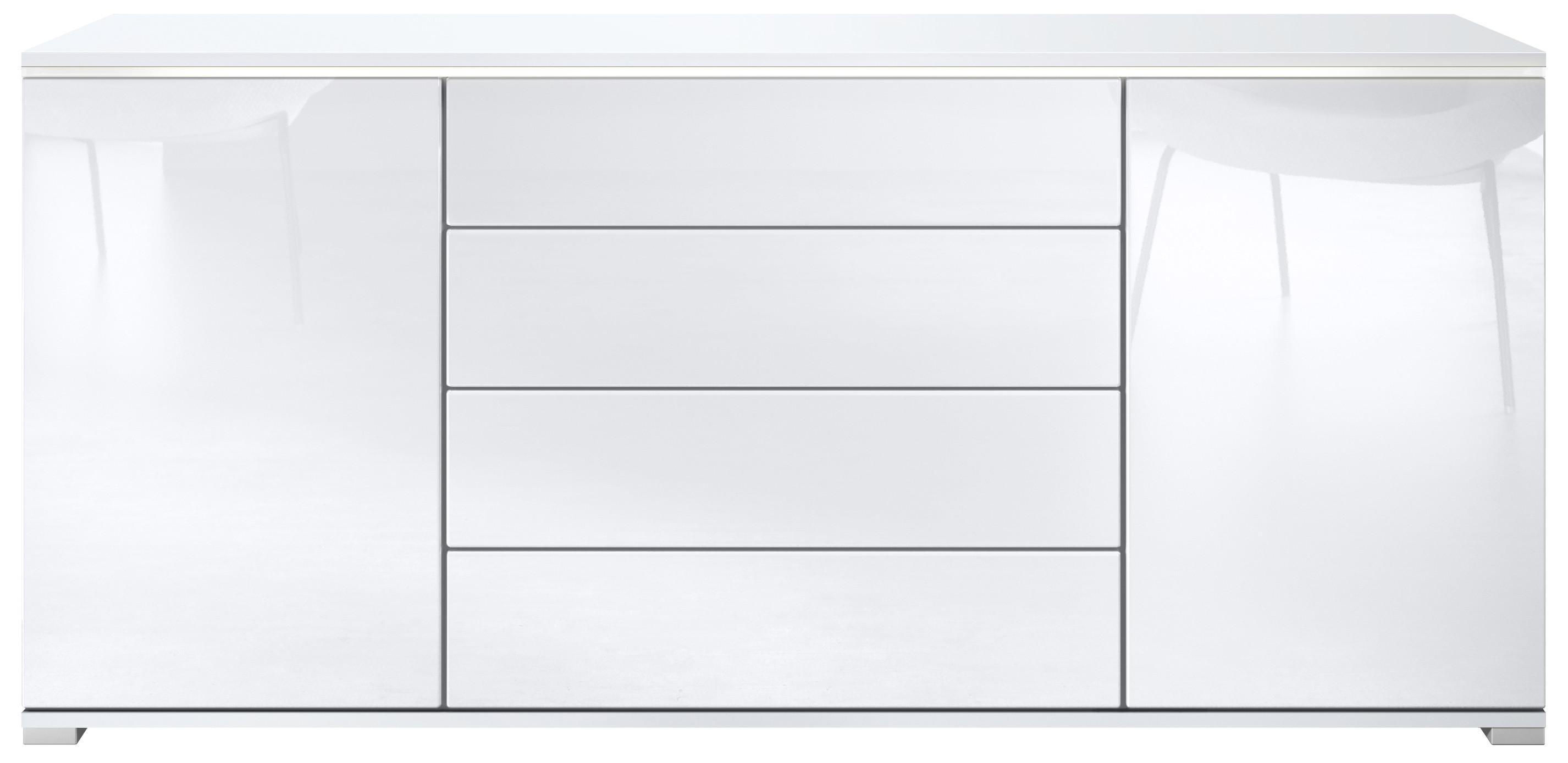 SIDEBOARD Faro Weiß Hochglanz - Weiß Hochglanz, Holzwerkstoff (166.5/75.5/35cm) - Vladon