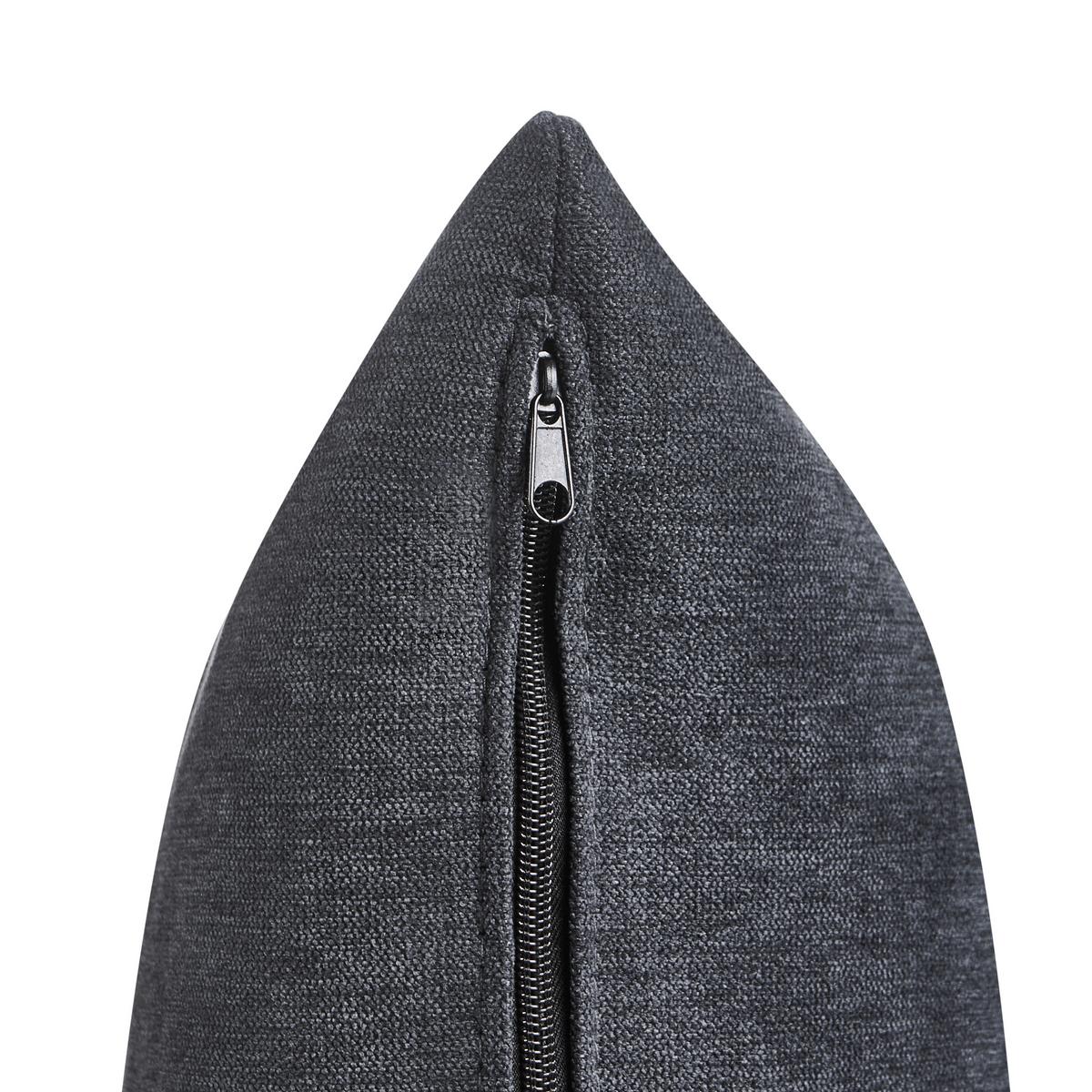 SESSEL Schwarz Vinliden - Schwarz/Braun, Holz/Textil (118/62/87cm) - Beliani