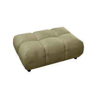 HOCKERBANK VIVIEN Grün Velvet - Olivgrün/Grün, Textil (108/41/73cm) - KAWOLA