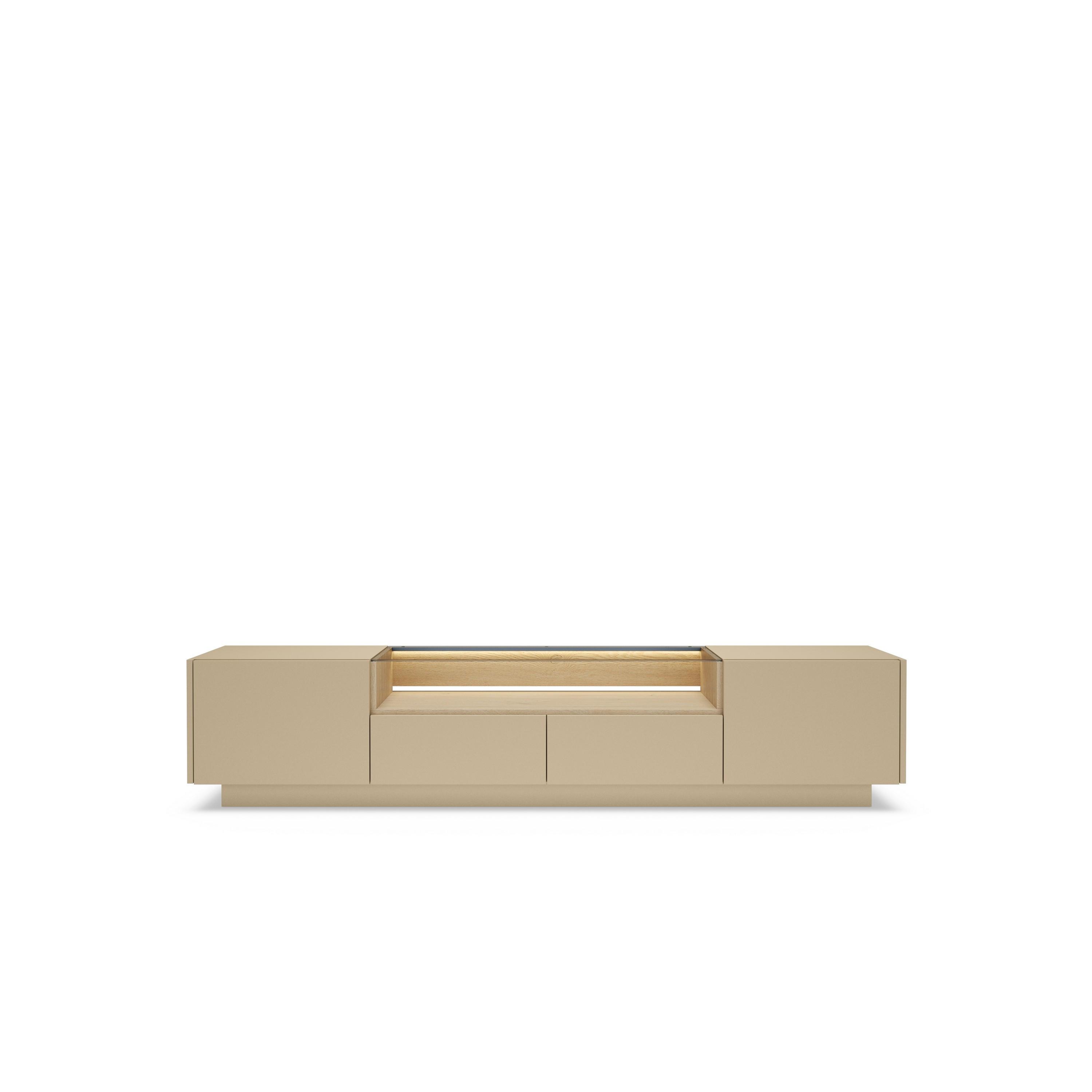 LOWBOARD PORTA 203/43,4/39,5 cm, Beige - Beige, Holzwerkstoff (203/43.4/39.5cm) - MASSENO