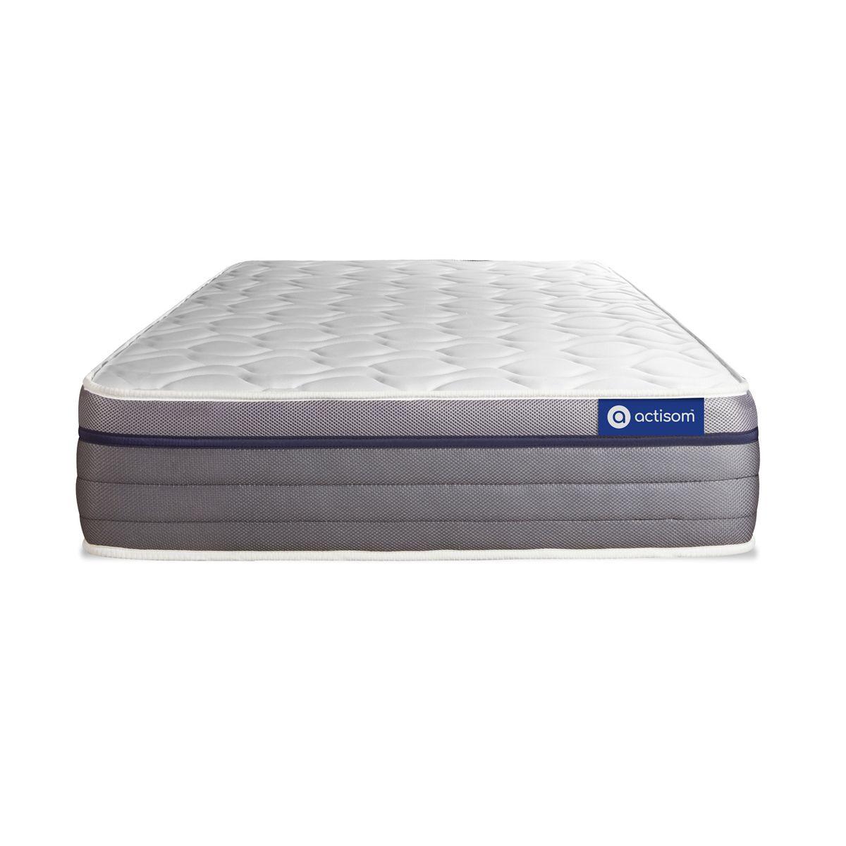 MATRATZE Actiflex zen Taschenfederkern und Memory-Schaum 80 x 200 cm h1 - Weiß, Textil (80/200cm) - ACTISOM