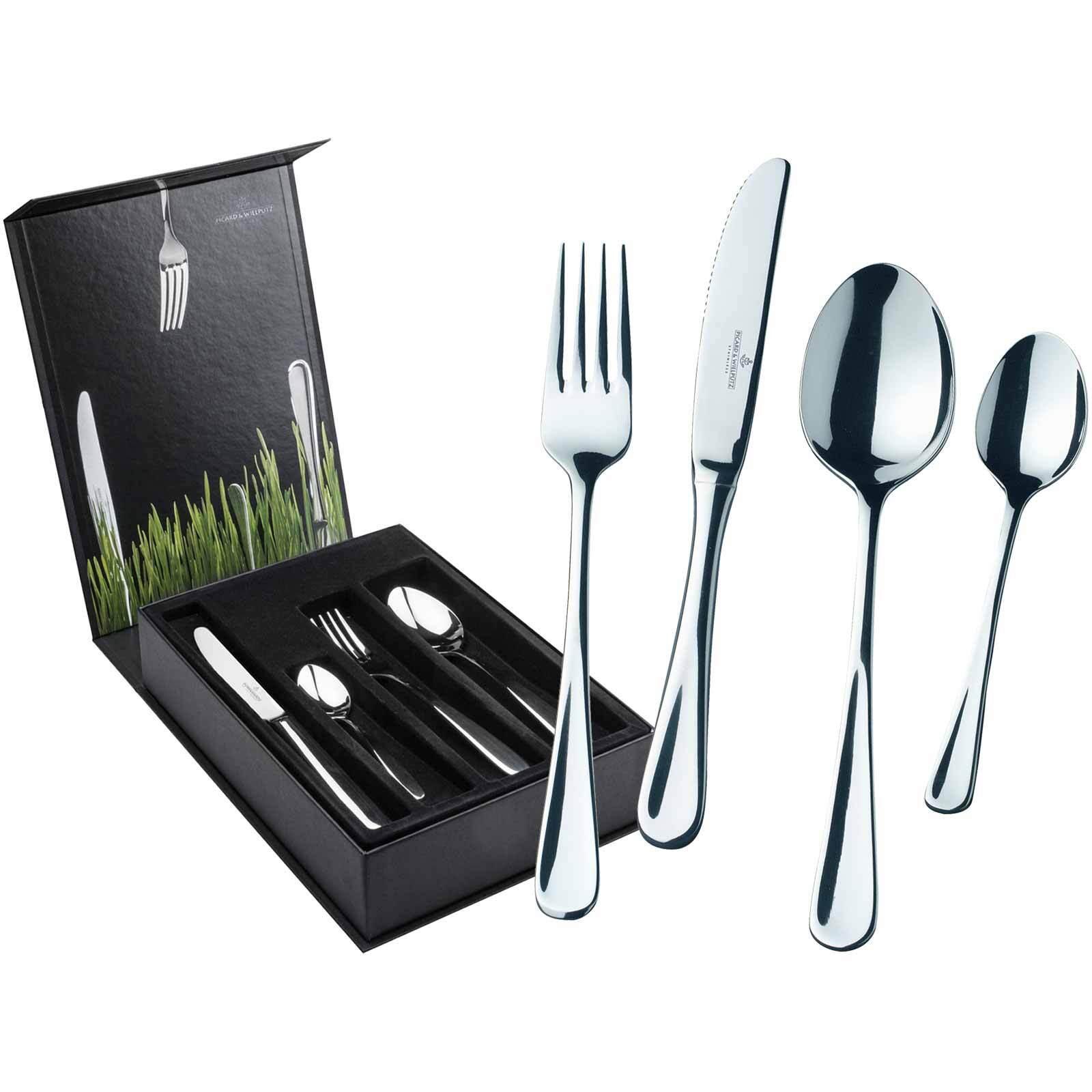 TAFELBESTECK INKL. BESTECKBOX Casino silber 24-tlg. - Silberfarben, Metall - Picard & Wielpütz