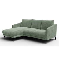 ECKSOFA VILT 3-Sitzer, mint - Schwarz/Mintgrün, Holzwerkstoff/Textil (221/156cm) - Wozimo