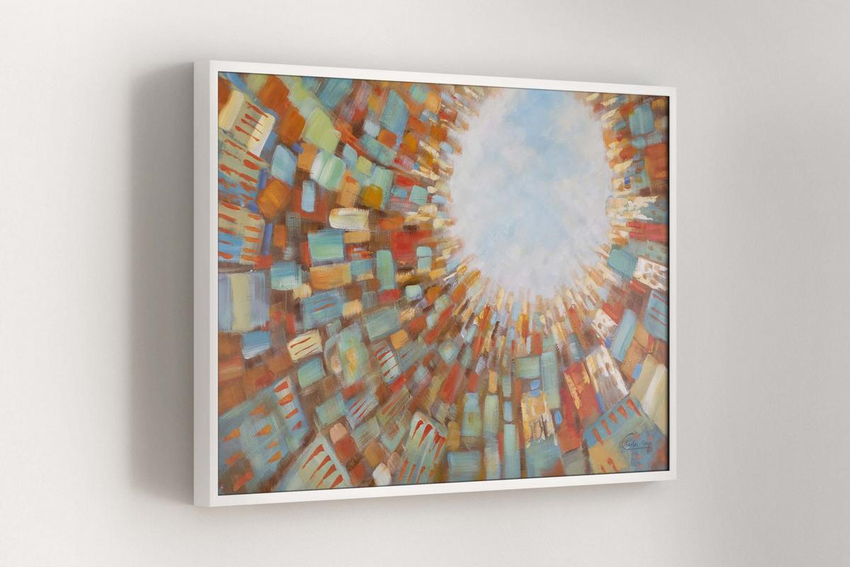 ÖLGEMÄLDE 120/80 cm - Braun, Holz/Textil (120/80cm) - KUNSTLOFT