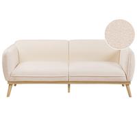 3-SITZER-SOFA Bouclé Hellbeige Ljung - Hellbraun, Textil (210/82/82cm) - Beliani