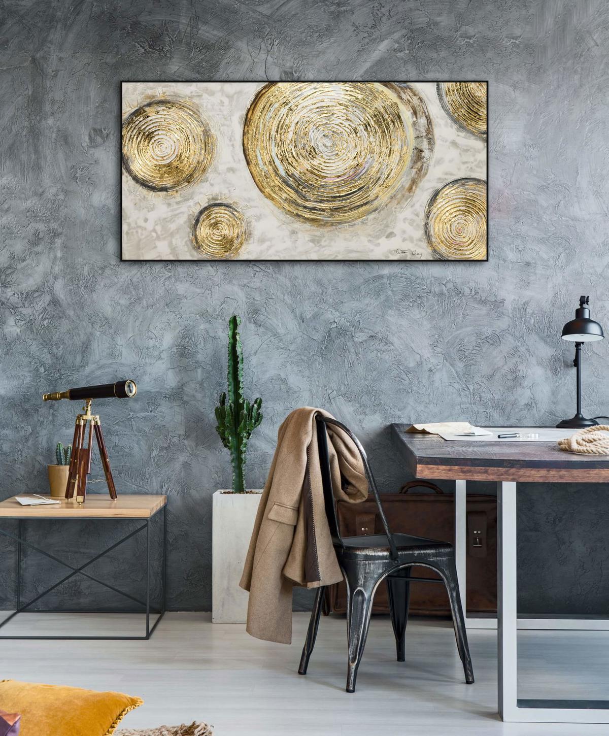 ACRYLBILD HANDGEMALT 120/60 cm - Braun, Holz/Textil (120/60cm) - KUNSTLOFT