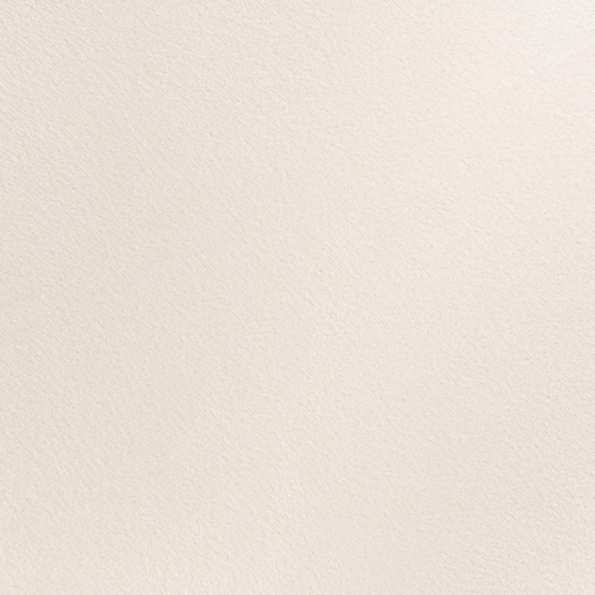 HOCKER Samtstoff Cremeweiß Delco - Weiß, Textil (35/40/35cm) - Beliani