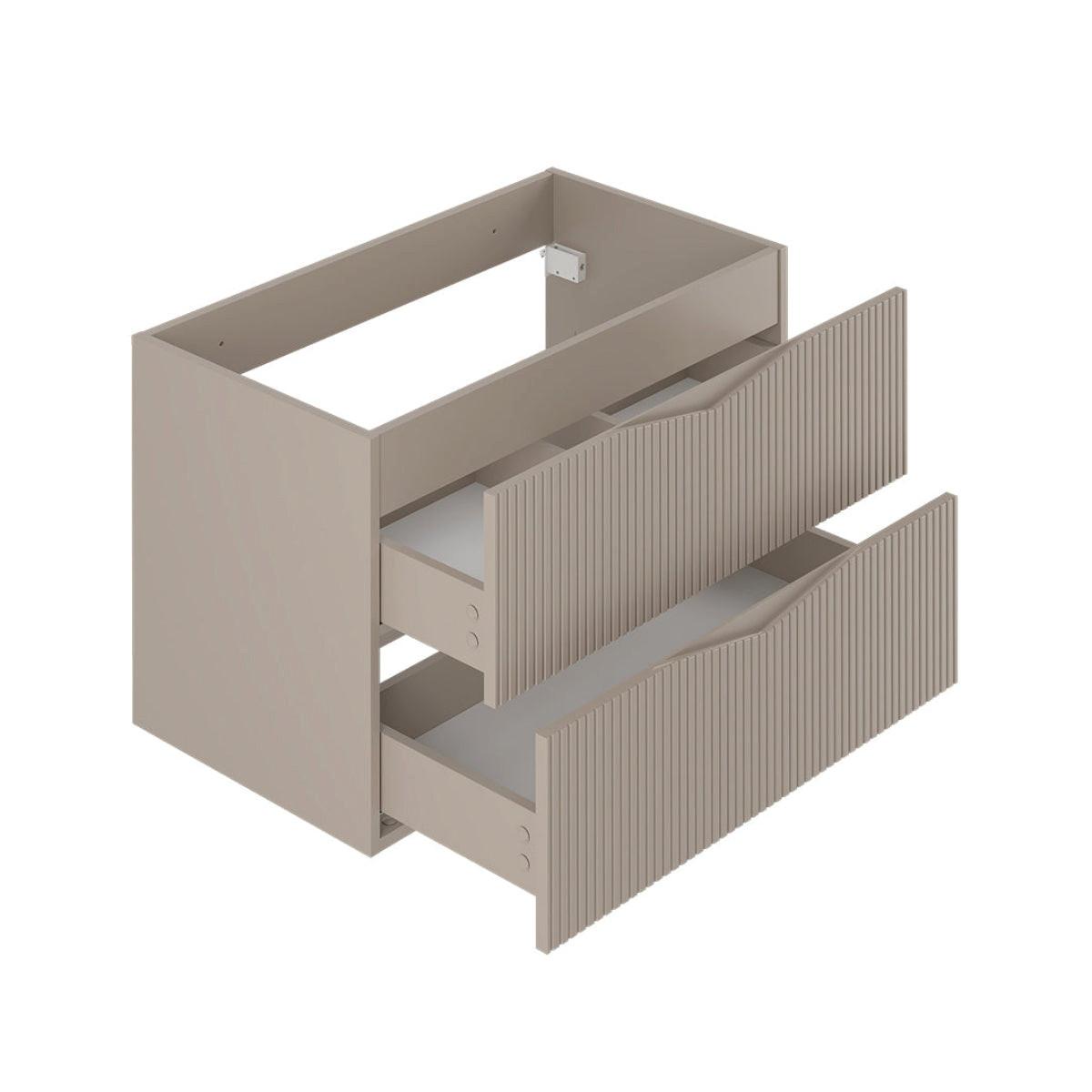 WASCHTISCHUNTERSCHRANK 80cm Tao Kaschmir - Beige, Holzwerkstoff (80/50/46.5cm) - Petits-meubles