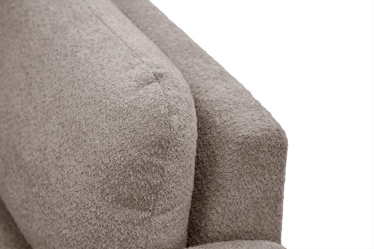 SOFA FEBE 2-Sitzer, beige - Beige/Schwarz, Holz/Textil (160/82/96cm) - Wozimo