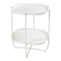 TABLETTTISCH Sandefjord - Weiß, Metall (46/46/57.5cm) - [en.casa]