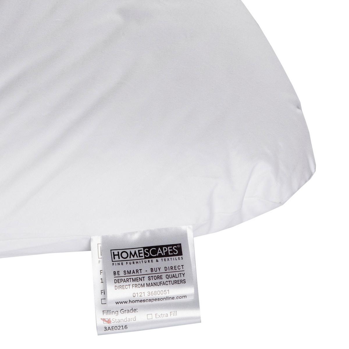 STILLKISSEN U-Form, Super-Mikrofaser 34/170 cm - Weiß, Textil (34/170cm) - Homescapes