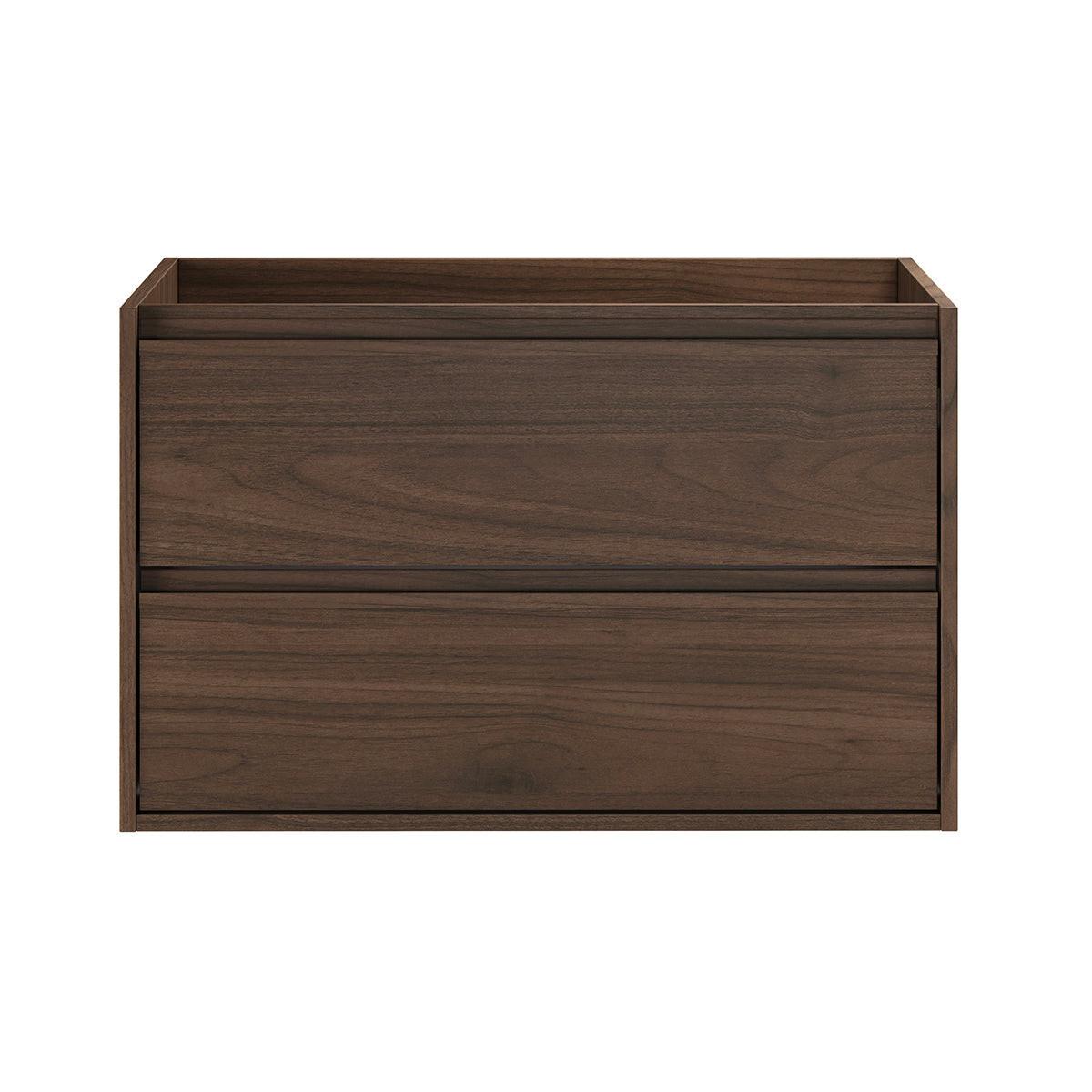 WASCHTISCHUNTERSCHRANK 80cm Edmé Dunkles Holz - Dunkelbraun, Holzwerkstoff (80/52.2/46cm) - Petits-meubles