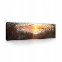 BILDER Strand Meer Modern Wohnzimmer Schlafzimmer 145x45 - Multicolor, Holzwerkstoff (145/45cm) - Wallarena