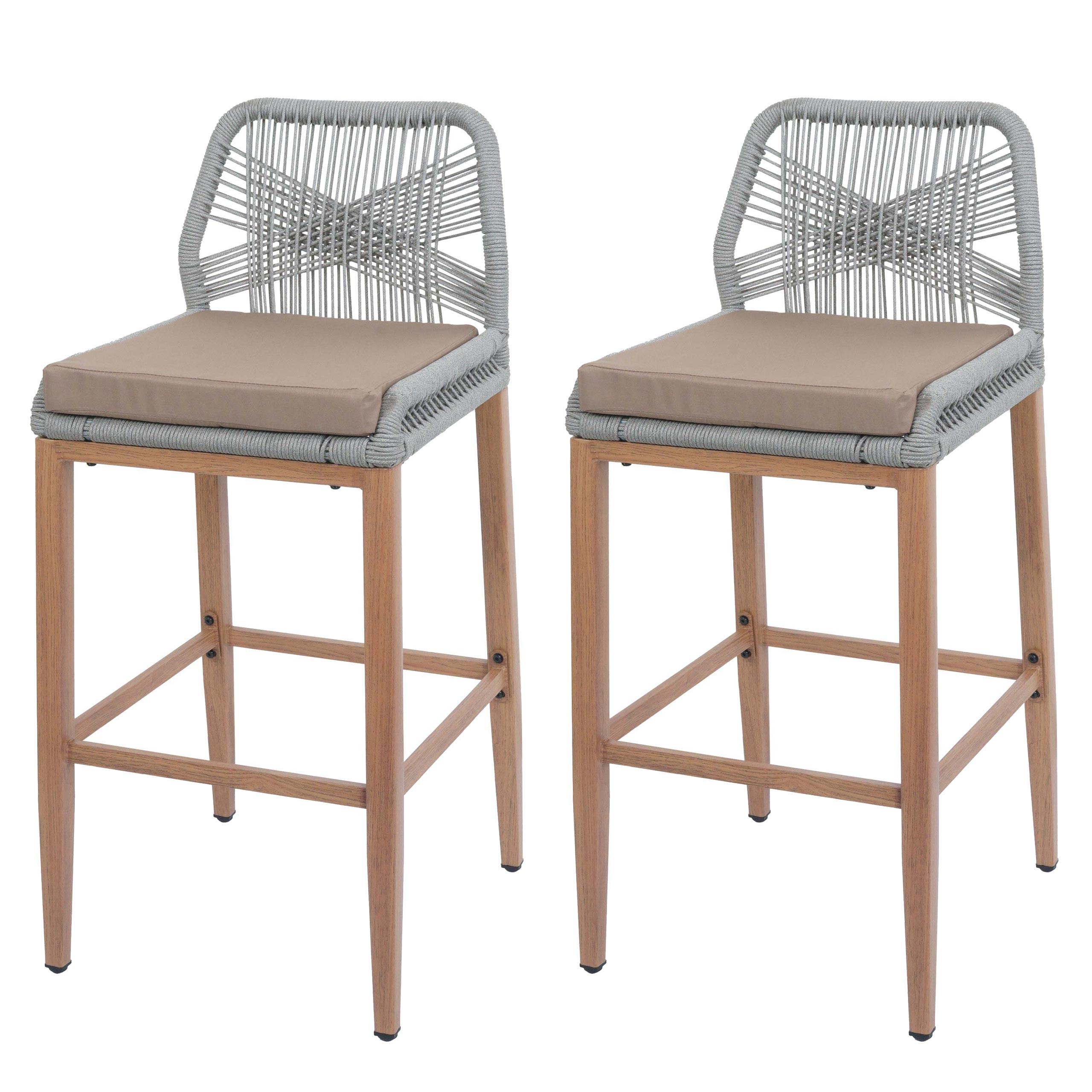 BARHOCKER Hellgrau, Taupe - Taupe/Hellgrau, Metall (45/101/50cm) - MCW
