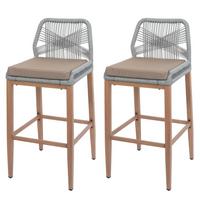 BARHOCKER Hellgrau, Taupe - Taupe/Hellgrau, Metall (45/101/50cm) - MCW
