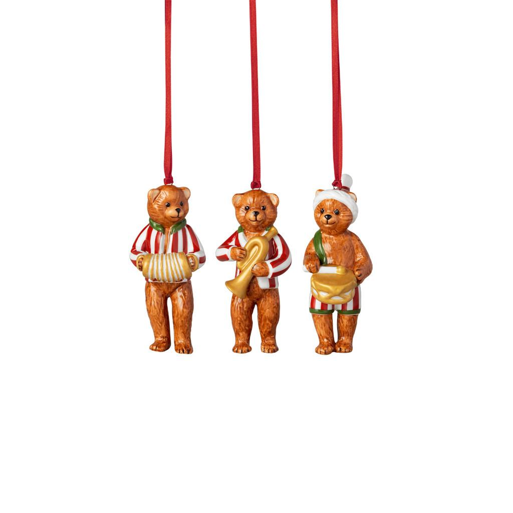 ORNAMENTE-SET Nostalgic Ornaments bunt 3-tlg. - Multicolor, Keramik (3.5/8.5/3cm) - Villeroy & Boch