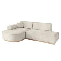 ECKSOFA Ottomane Links ARRIO-L1 - 243x171x83 cm Beige - Beige, Holzwerkstoff/Textil (243/171cm) - ALTDECOR