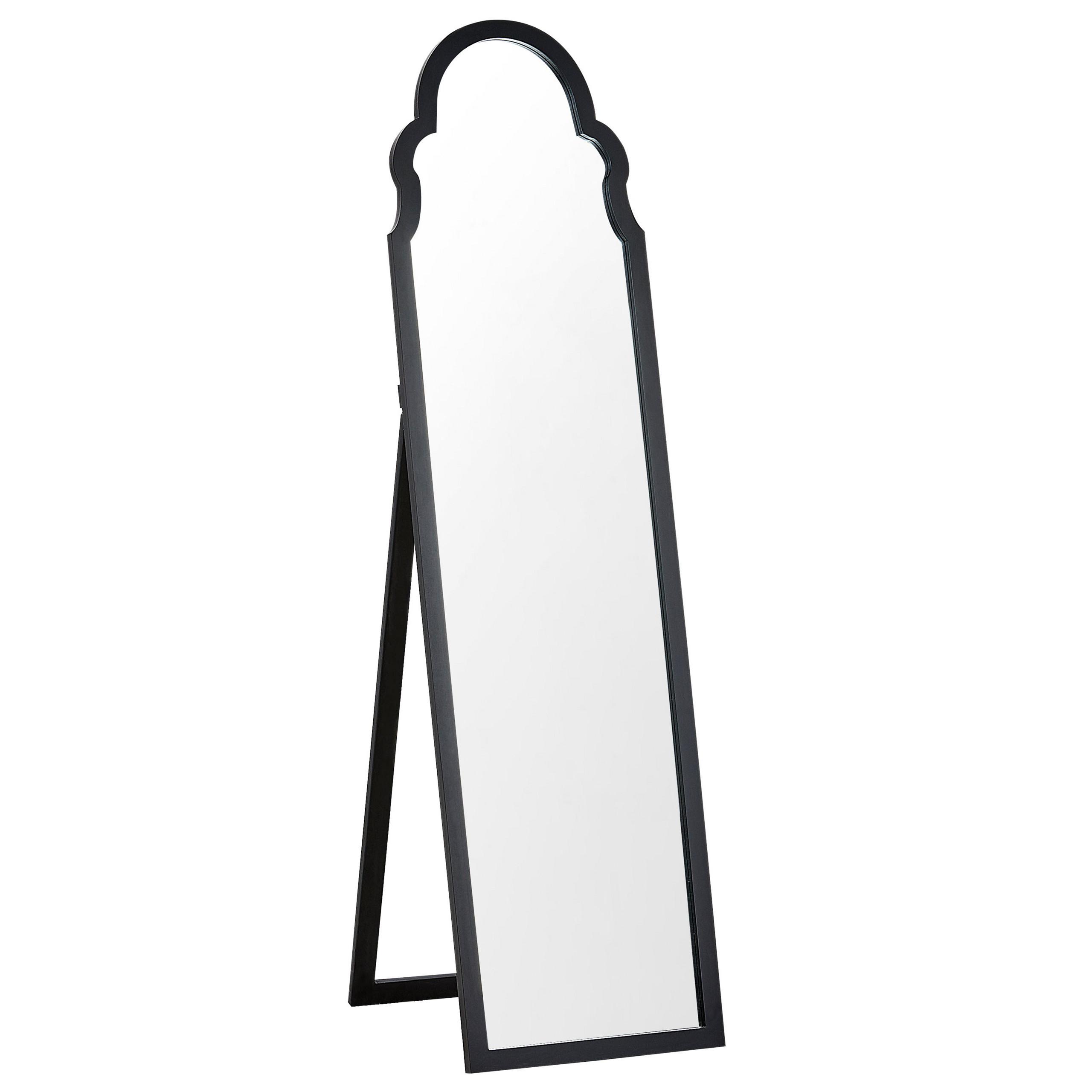 STEHSPIEGEL schwarz 40/150 cm Chatillon - Schwarz, Holzwerkstoff (40/150/60cm) - Beliani