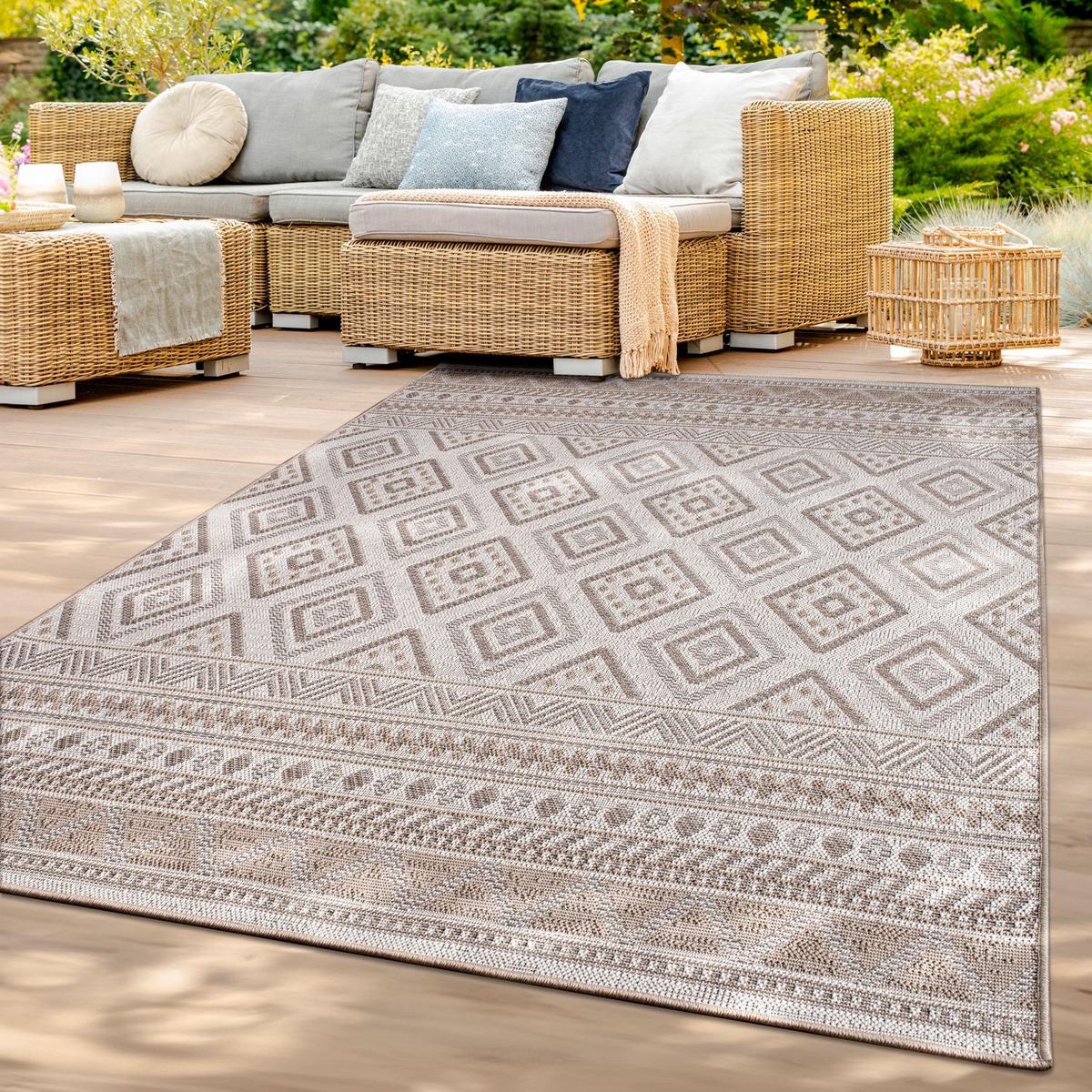 OUTDOORTEPPICH Beige-Braun 80 x 150 cm - Beige, Kunststoff (80/150cm) - TT Home
