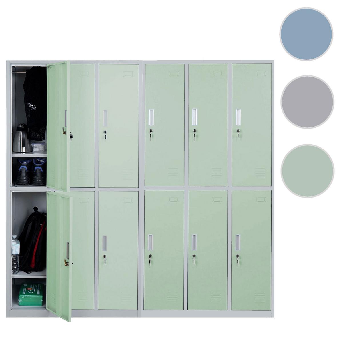 SCHLIESSFACH Green - Grün, Metall (180/180/50cm) - MCW