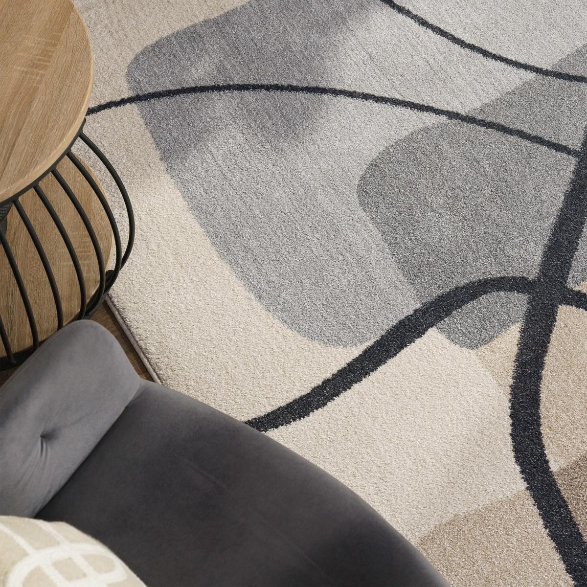 KURZFLORTEPPICH, abstrakt, aus Polypropylen, Creme, 200 x 290 cm - Beige, Textil (290/200cm) - KADIMA DESIGN