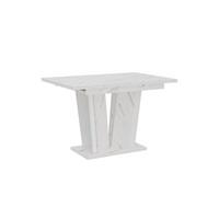 ESSTISCH SAMAR Ausziehbar 120 - 160 / 80 x 76 cm - Hellgrau/Weiß, Holz (120/80/76cm) - MASSENO