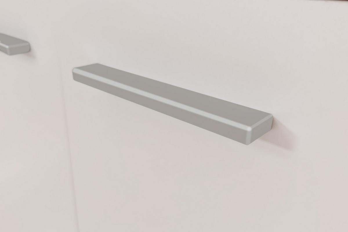 SCHUHSCHRANK weiß 100 cm, Schuhkommode aufklappbar für 24 Paar Schuhe - Silberfarben/Schwarz, Holzwerkstoff/Kunststoff (100/110/34cm) - Furn.Design