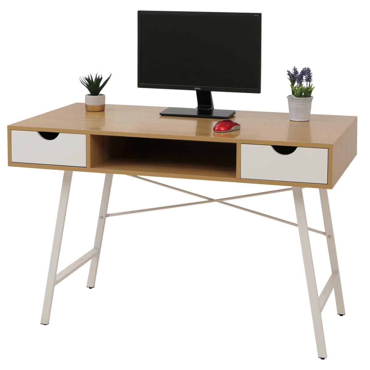 SCHREIBTISCH rechteckig Buche Dekor - Buchefarben, Holz (60/120/76cm) - MCW