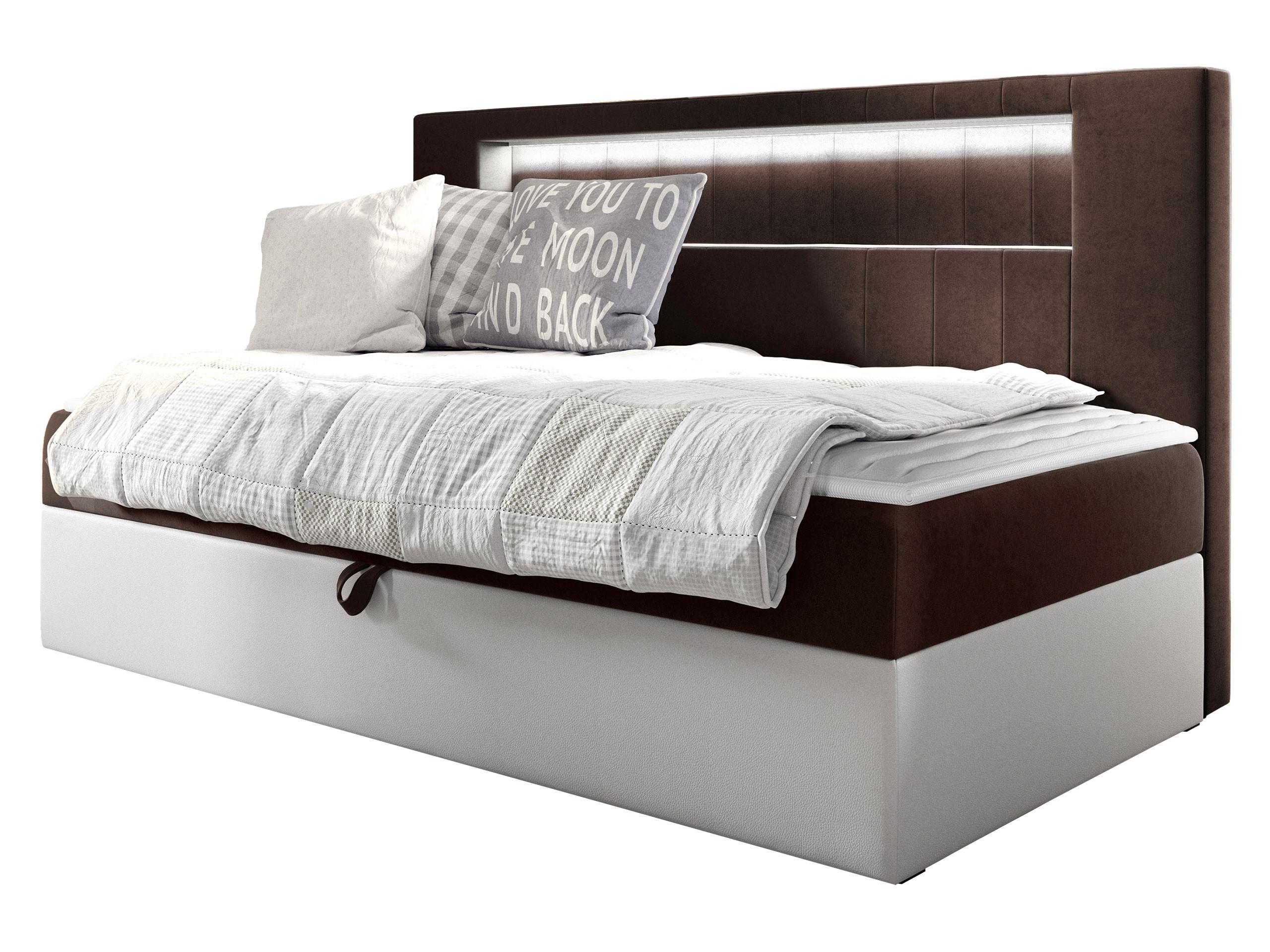 BOXBETT Gold Junior 2 - H3 - Weiß/Braun, Holz (90/200cm) - MIRJAN24