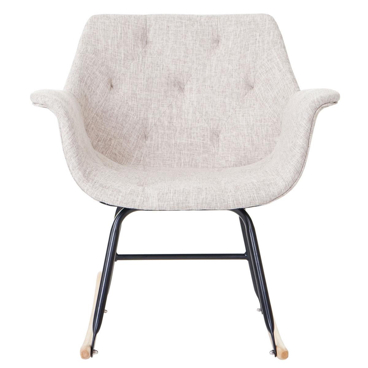 SCHAUKELSTUHL Beige, Grau - Beige/Grau, Textil (69/76/70cm) - MCW