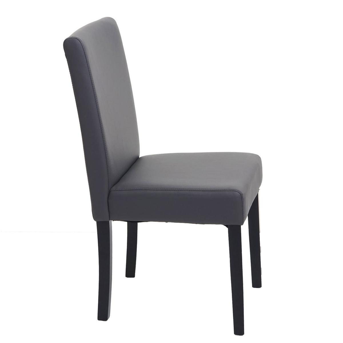 ESSZIMMERSTUHL Grau, Dunkelbraun 4er-Set - Dunkelbraun/Grau, Textil (43/90/56cm) - MCW