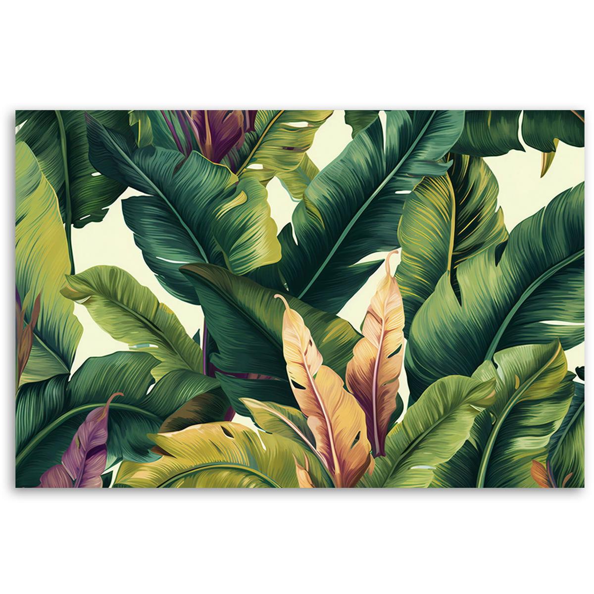 KUNSTDRUCK Grün 90/60 cm - Grün, Textil (90/60cm) - KUNSTLOFT