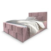 BOXBETT MONA 180x200 cm mit Matratze und Topper - Rosa - Rosa, Holz (180/200cm) - MASSENO