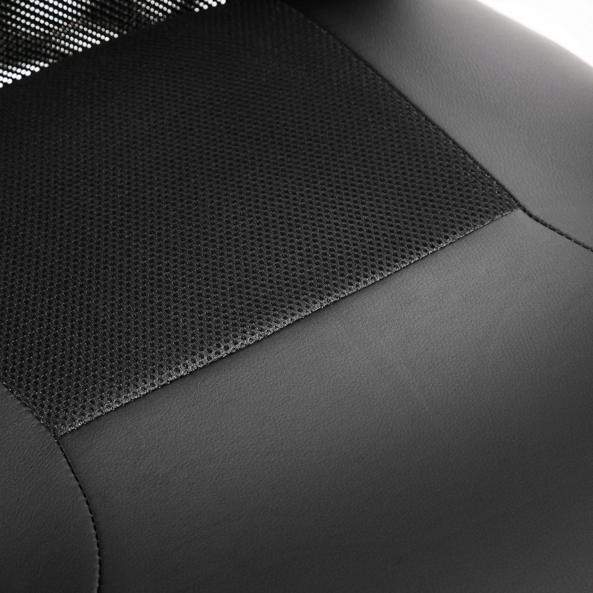 BÜROSTUHL, Drehstuhl, schwarz - Schwarz, Leder (73/118/66cm) - Vinsetto