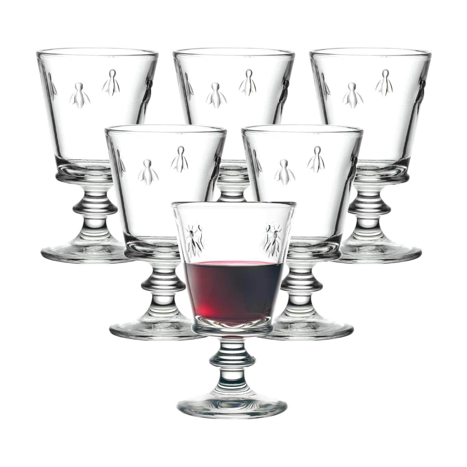 WEINGLÄSER Biene Abeille transparent 240 ml 6er Set - Transparent, Glas (0.24L) - La Rochère