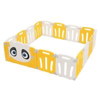LAUFGITTER Baby faltbar 160 x 160 cm - Gelb, Kunststoff (160/53/160cm) - Joyz
