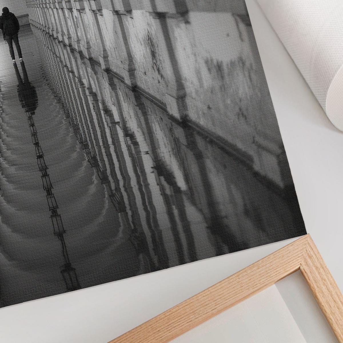 POSTER - 29x42 cm - Visual Echo - Architektonische Symmetrie - Schwarz, Textil (29/42/0.1cm) - TULUP