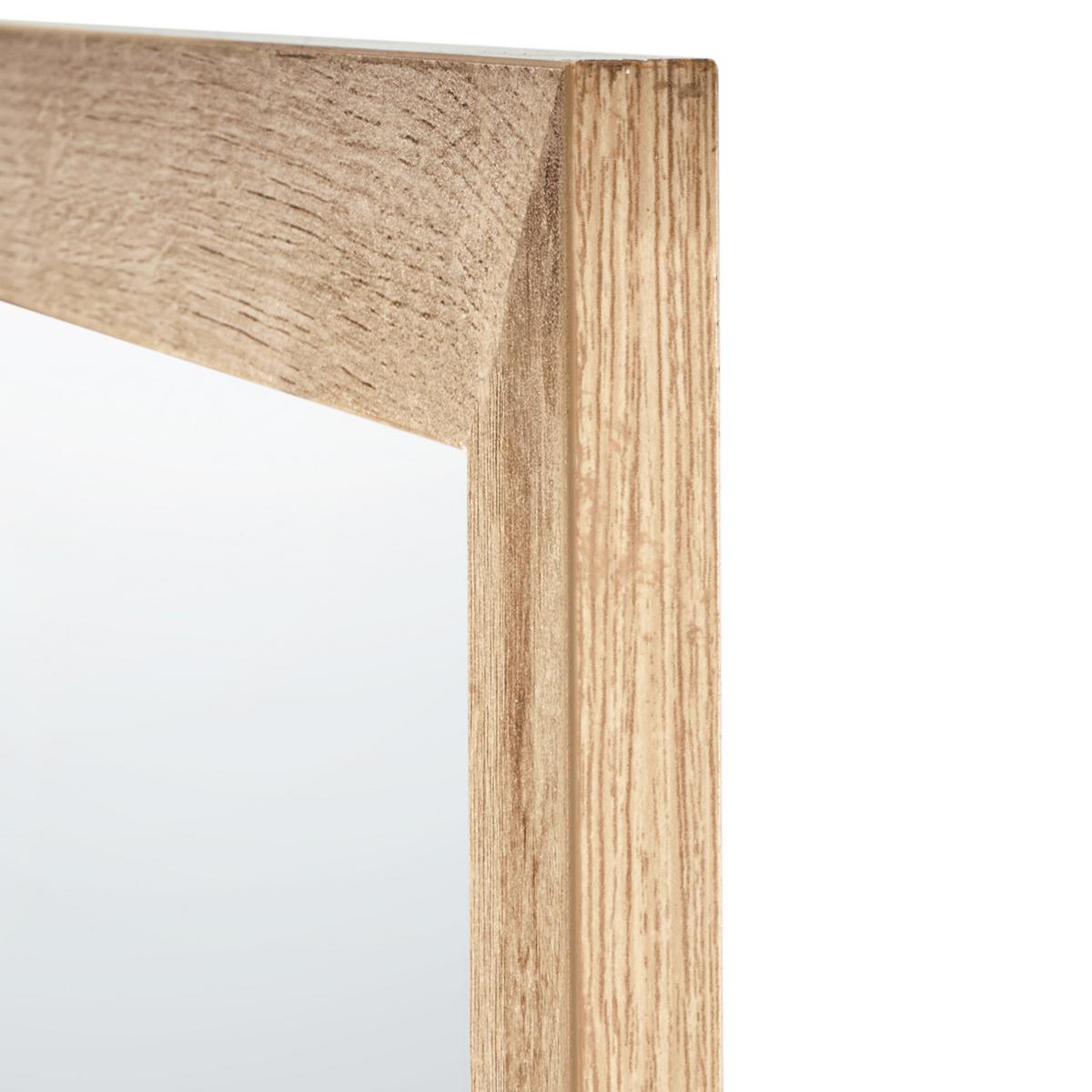 WANDSPIEGEL 60/60 cm Hellbraun Rosell - Naturfarben/Braun, Holzwerkstoff (60/60/2cm) - Beliani