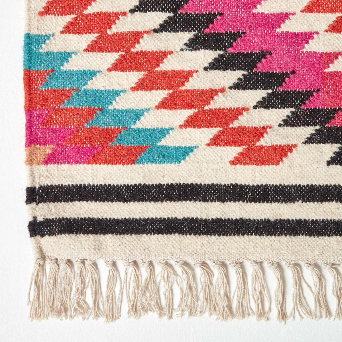 KELIM-TEPPICH Manila handgewebt 90/150 cm - Multicolor, Textil (90/150cm) - Homescapes
