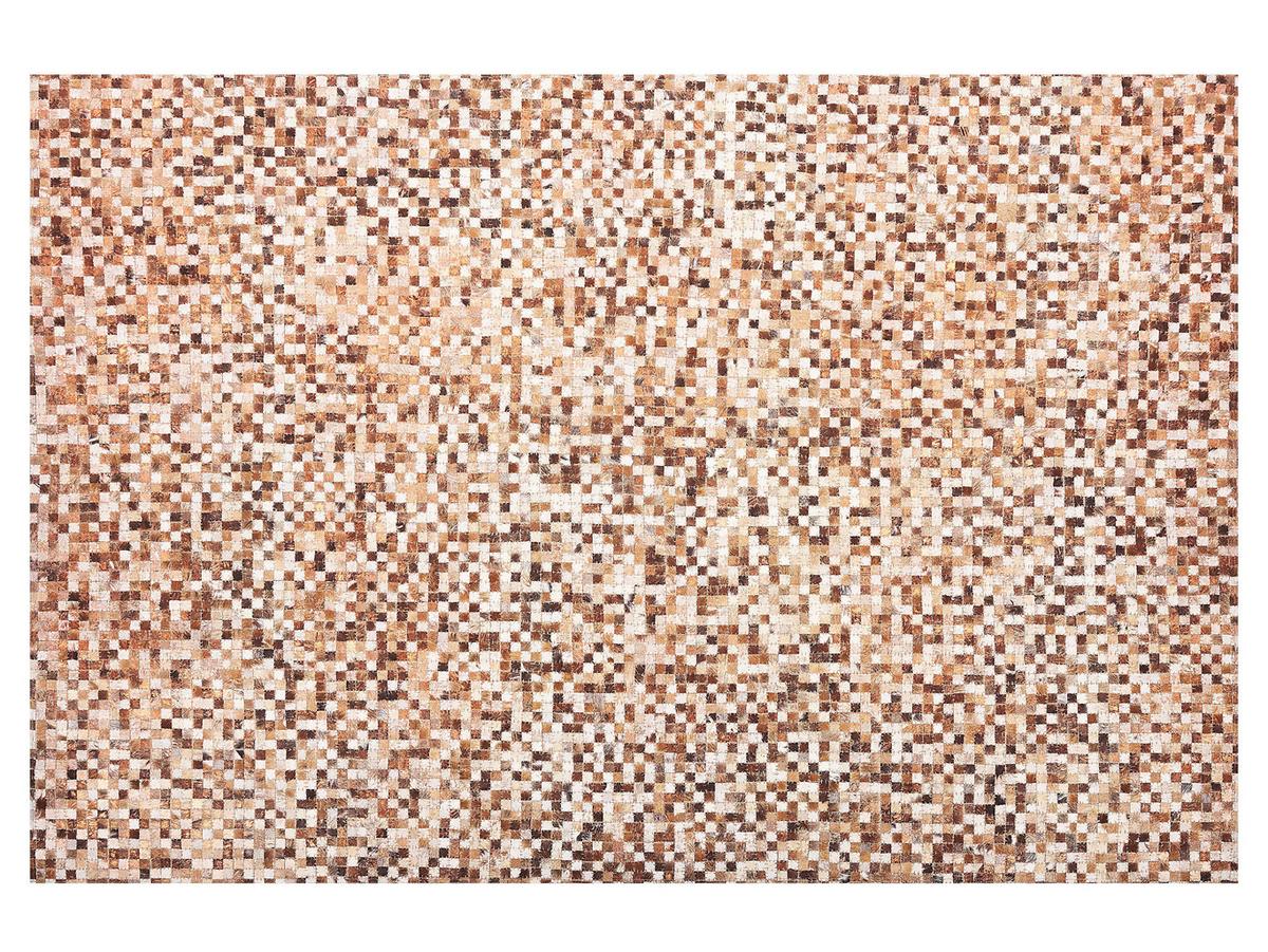 KURZFLOR-TEPPICH Torul 230/160 cm - Braun, Fell (160/230cm) - Beliani