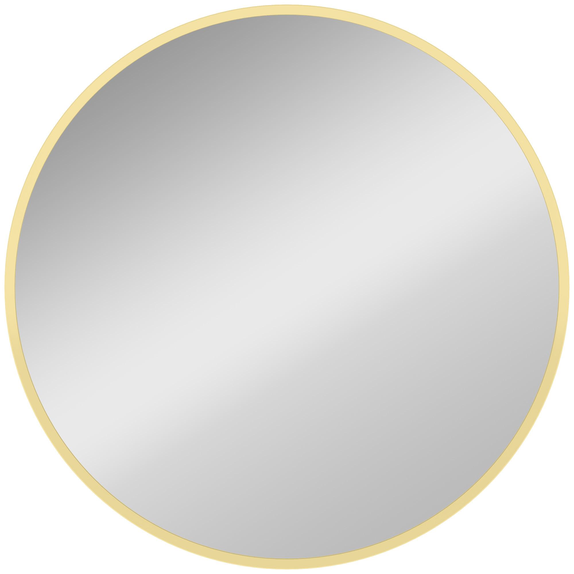 WANDSPIEGEL Aluminiumlegierung Glas Gold - Goldfarben, Metall (1/61/61cm) - HOMCOM
