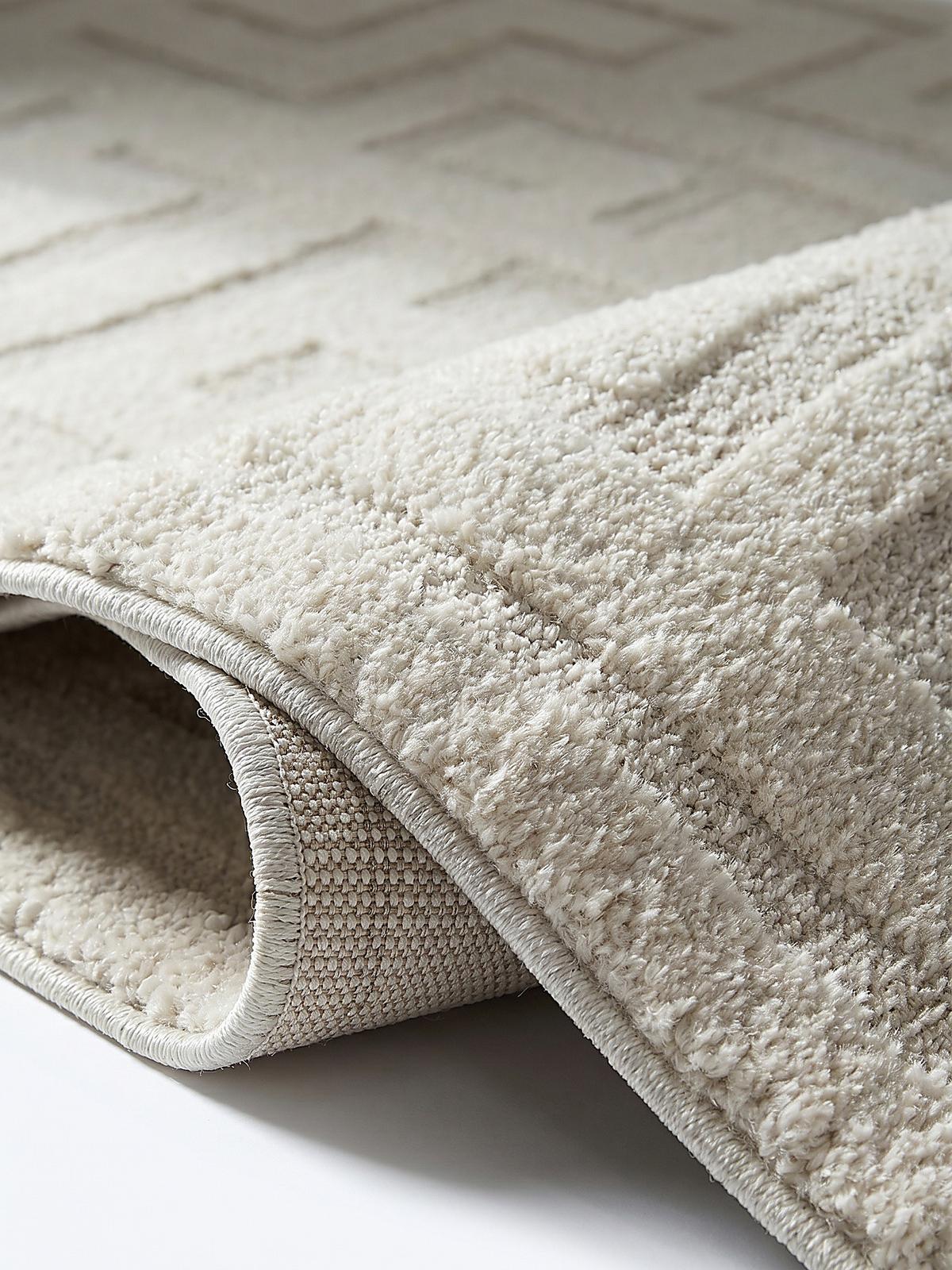 TEPPICHLÄUFER Geometrisch MUOTA Polypropylen Creme 80 x 150 cm - Beige, Textil (80/150cm) - KADIMA DESIGN