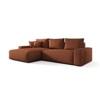 ECKSOFA Walken Mit Schlaffunktion - Braun, Holzwerkstoff/Textil (280/185cm) - Fun Möbel