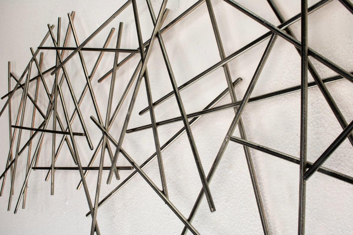 WANDDEKO Gold 150/50 cm - Goldfarben, Metall (1.6/50/4cm) - KUNSTLOFT