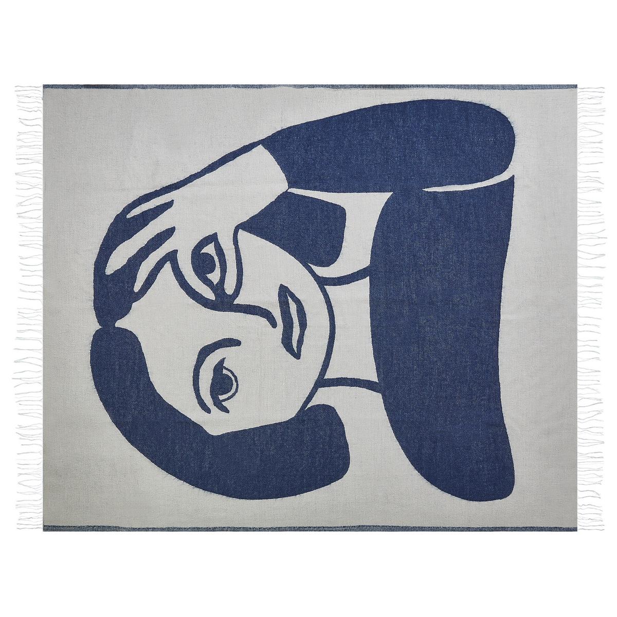 DECKE Marineblau Halede 130/170 cm - Dunkelblau, Textil (130/170cm) - Beliani