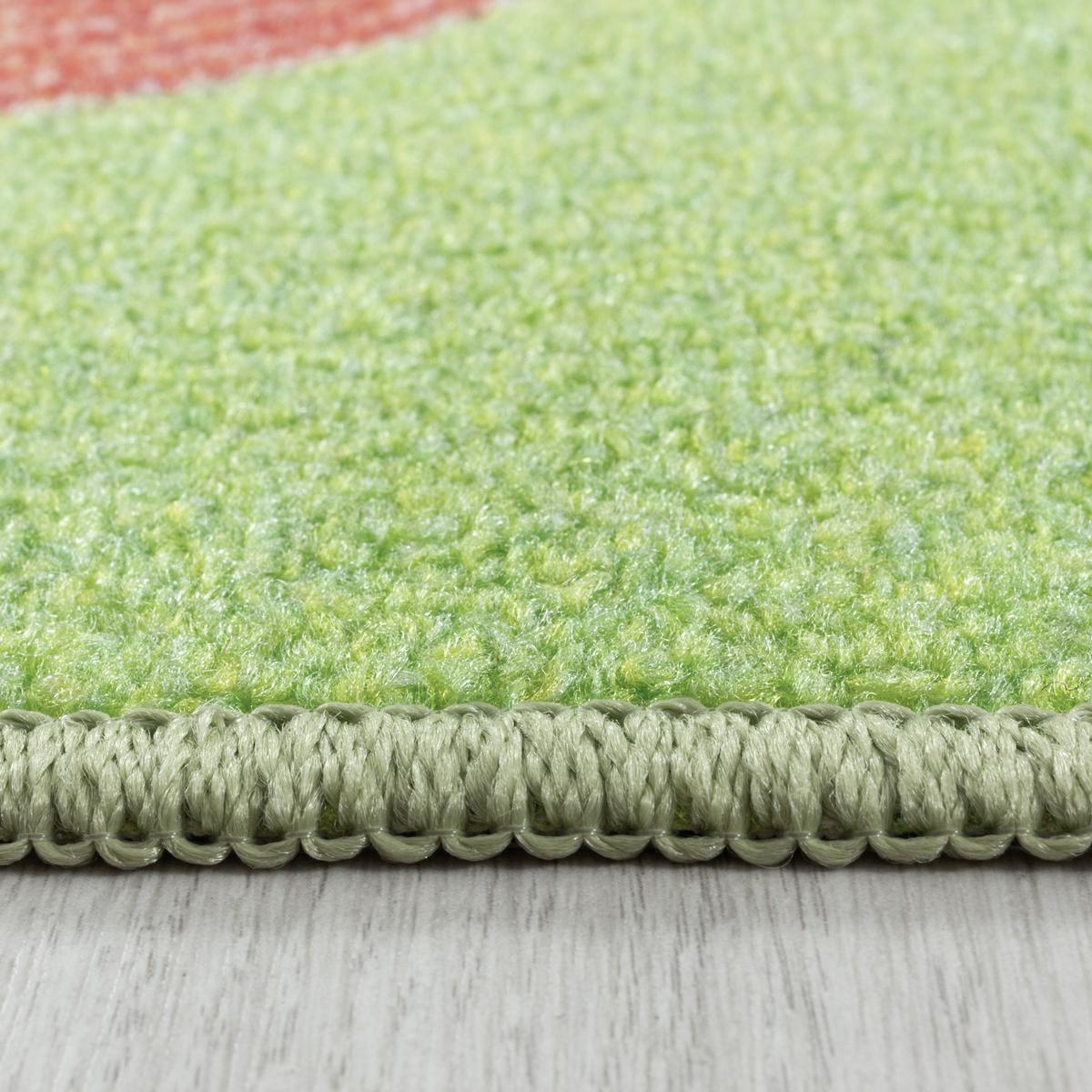KINDERTEPPICH TRAUN, mit Spielstraßen-Motiv, Grün, 140 x 200 cm - Grün, Textil (200/140cm) - KADIMA DESIGN