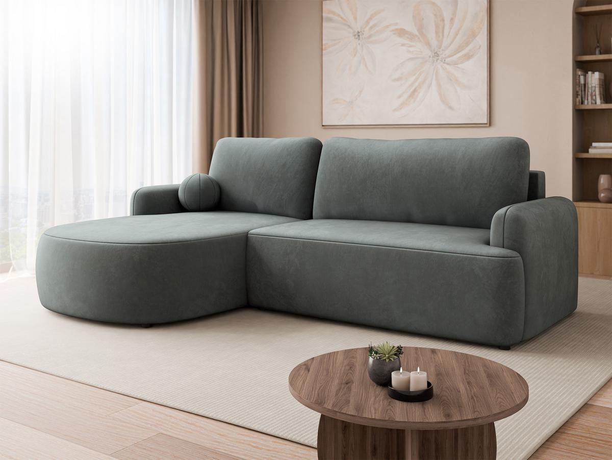 ECKSOFA Loridu, Seite: Links - Graphitfarben/Schwarz, Holz/Kunststoff (250/174cm) - MIRJAN24
